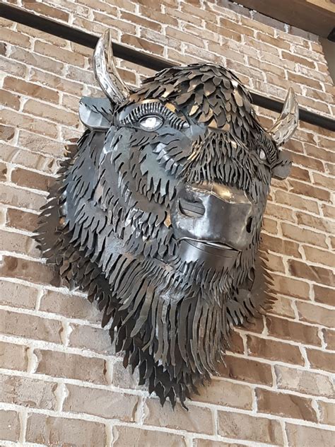 buffalo metal fabricating buffalo ny|metal buffalo sculpture.